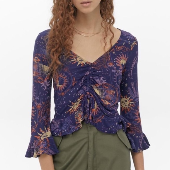 ISO Urban Outfitters Mila Celestial Ruch Top